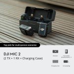 DJI 麦克风 2 (2 TX + 1 RX + 充电盒)